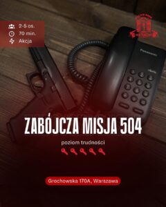 Escape Room Warszawa Wiatraczna - Zabójcza Misja 504